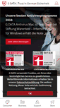 Mobile Screenshot of gdata.de